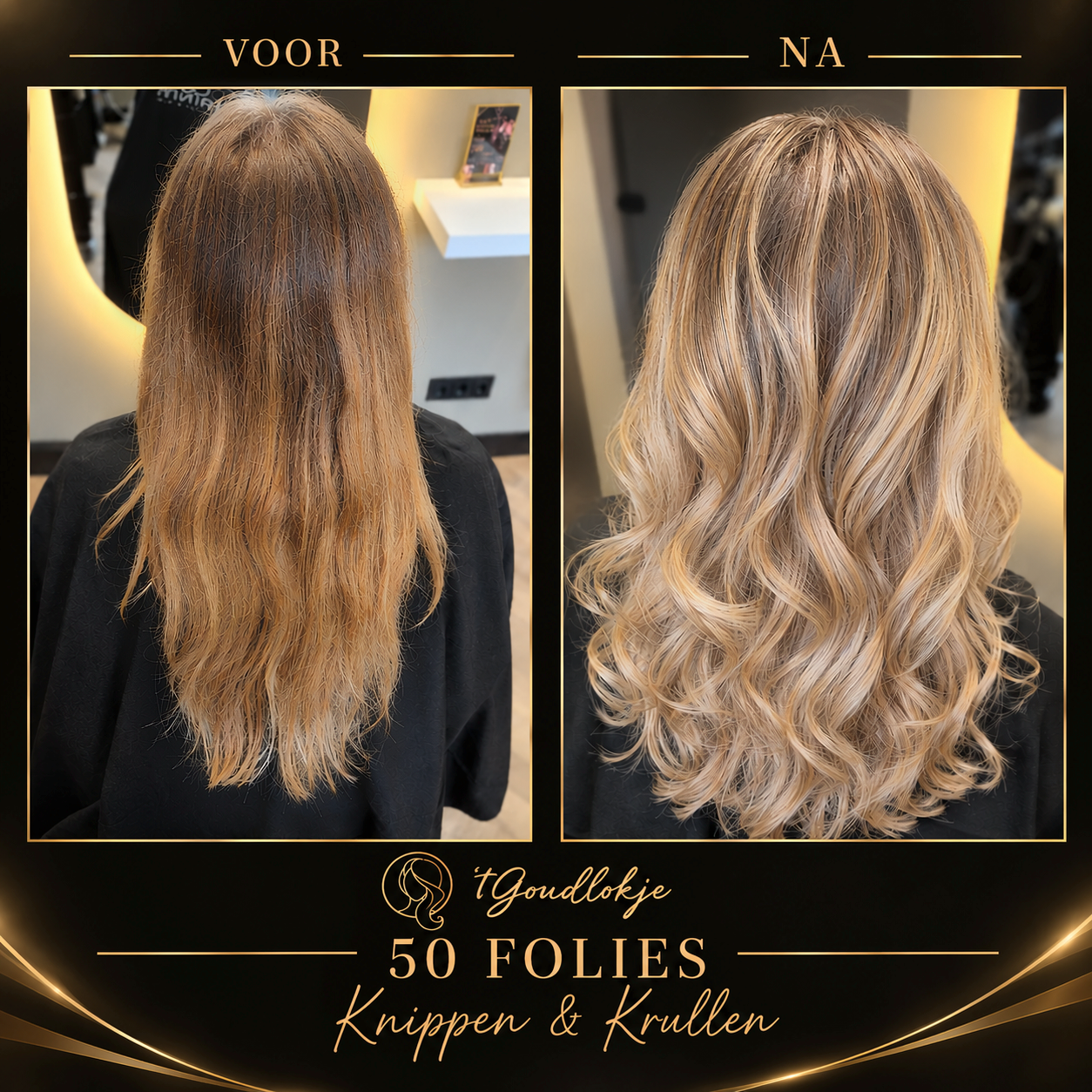 voor en na 50 folies